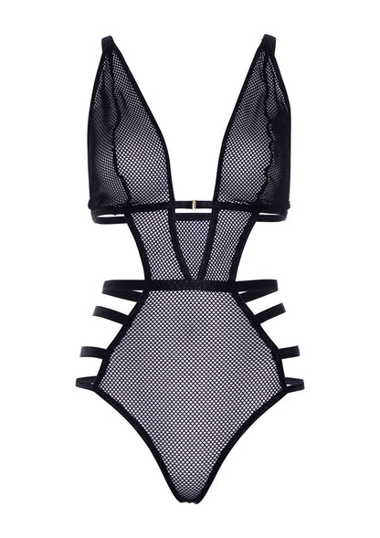 Beste vandaag nog: Strappy Teddy With Adjustable Straps by Leg Avenue - bij Happytoys Sexshop: online sex shop for Feeling Happy & Easy 😊 - S - 86541 - BLACK - S