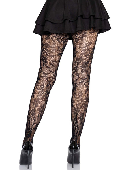 Bestel: Seamless Floral Lace Pantyhose - bij Happytoys: de erotische sex webshop | liever Happy dan Easy ⭐⭐⭐⭐⭐