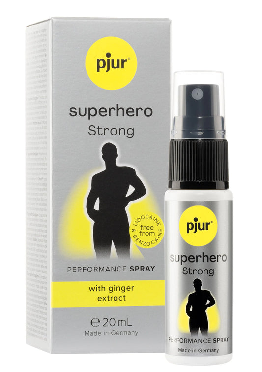 Bestel: Superhero Strong Performance Spray 20 ml - bij Happytoys: de erotische sex webshop | liever Happy dan Easy ⭐⭐⭐⭐⭐ - Default Title - 90061 - NATUREL - 20