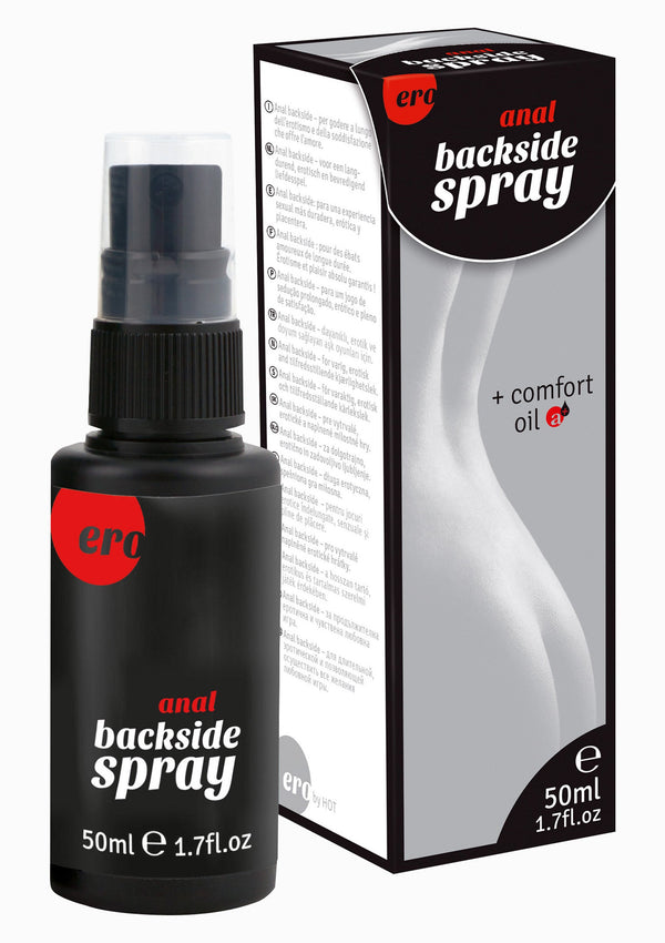 Bestel: Anal Back Side Spray 50 ml by Hot - bij Happytoys: de erotische sex webshop | liever Happy dan Easy ⭐⭐⭐⭐⭐ - Default Title - 90352 - NATUREL - 50