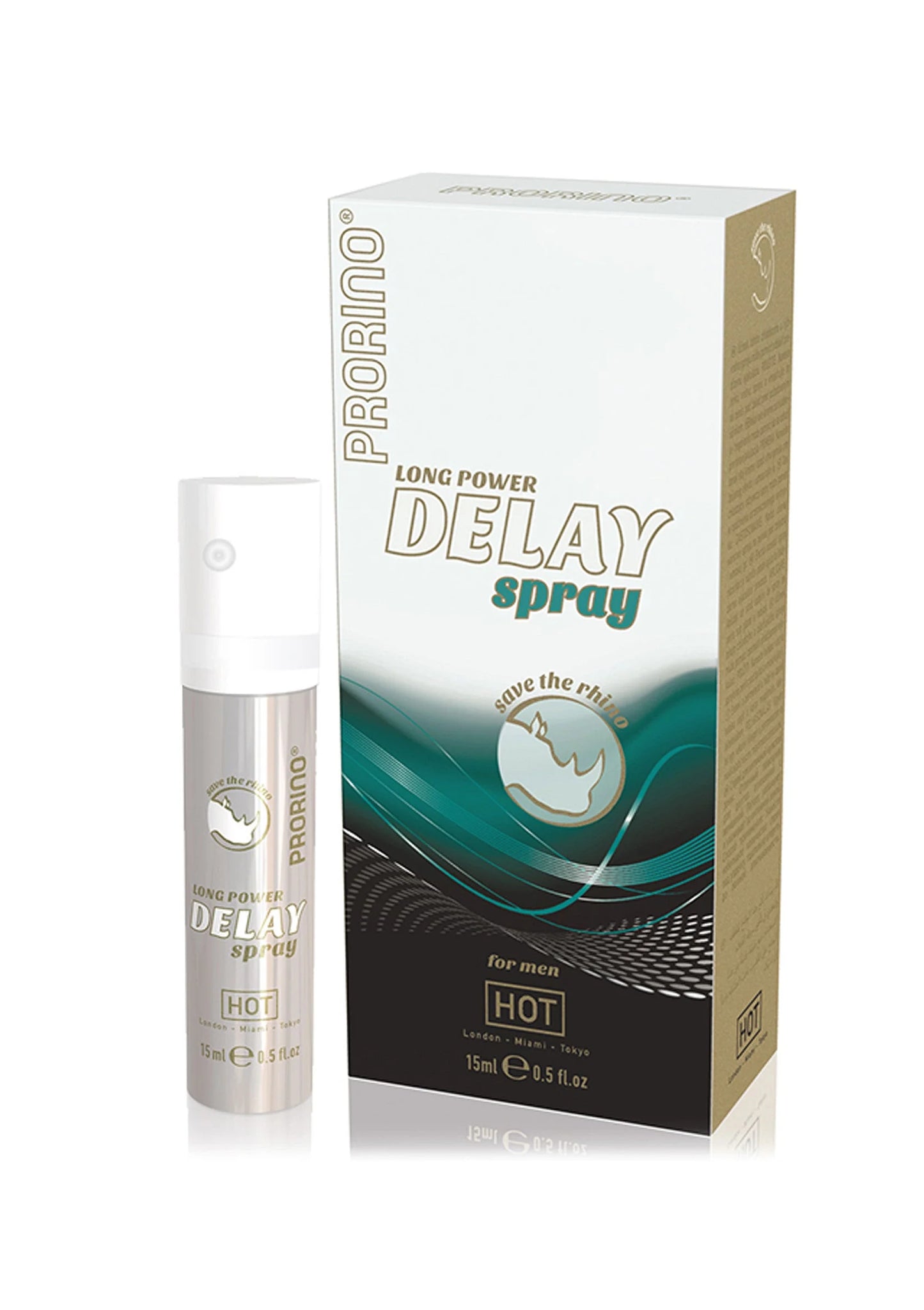 Beste vandaag nog: Prorino Long Power Delay Spray by HOT - bij Happytoys - Default Title - 90390 - NATUREL - 15