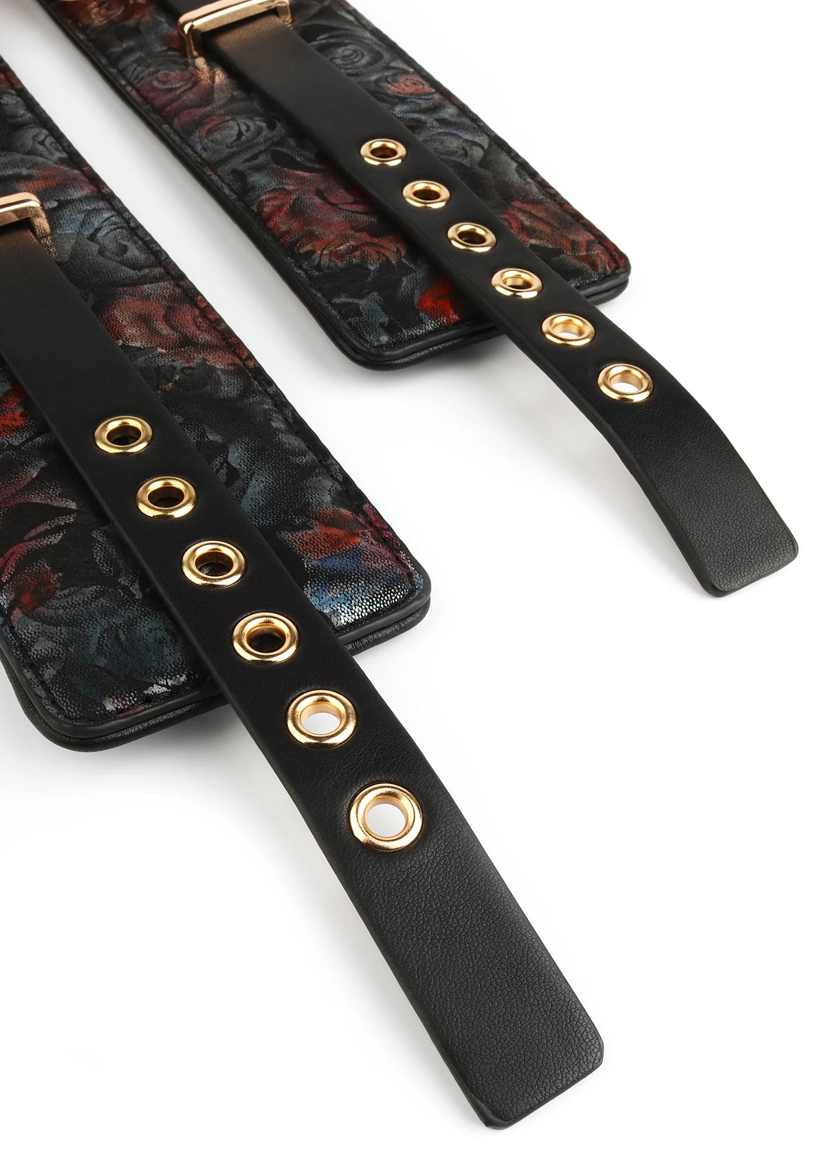 Beste vandaag nog: Floral Jacquard Ankle Cuffs by Geisha - bij Happytoys Sexshop: online sex shop for Feeling Happy & Easy 😊