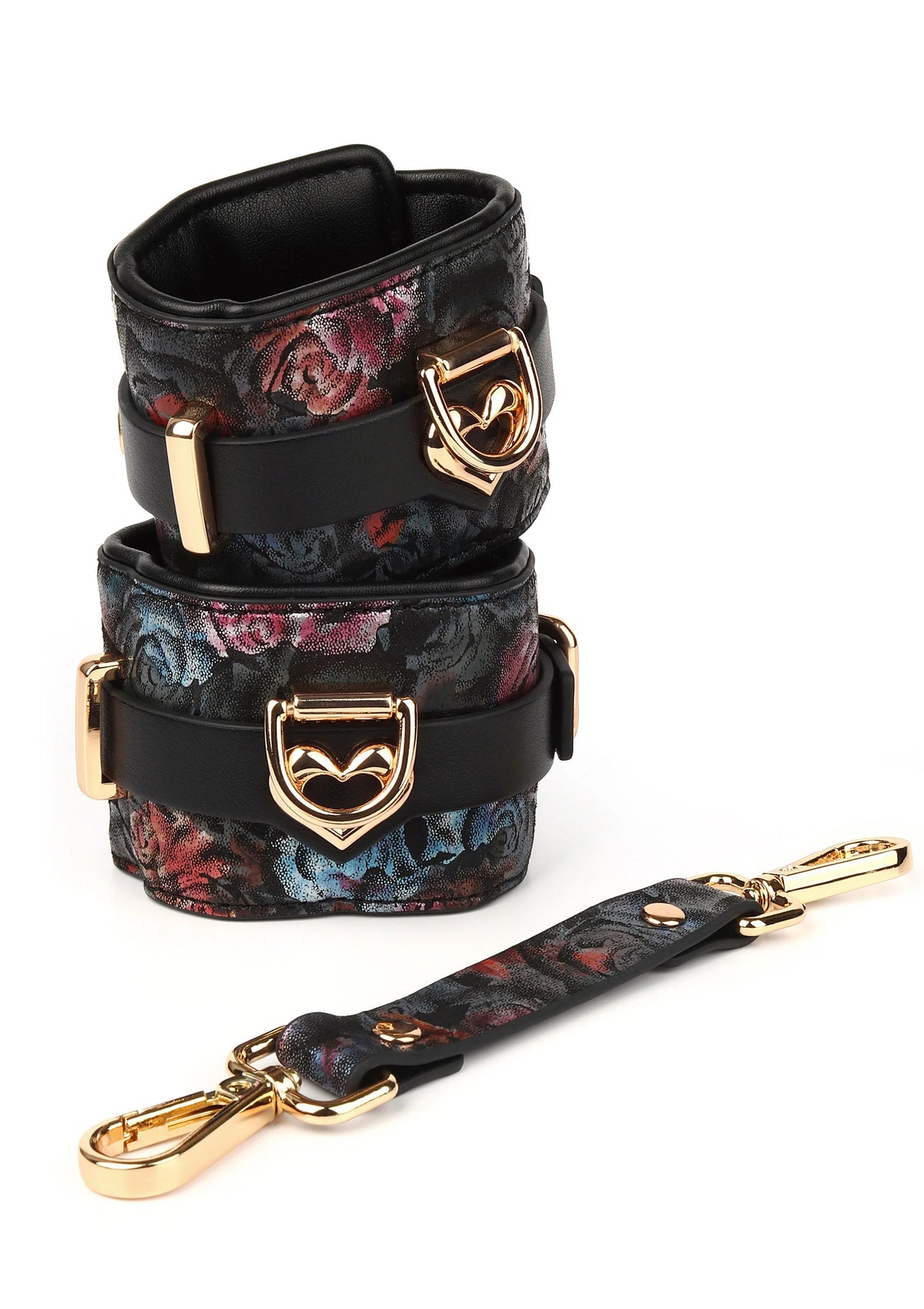 Beste vandaag nog: Floral Jacquard Ankle Cuffs by Geisha - bij Happytoys Sexshop: online sex shop for Feeling Happy & Easy 😊