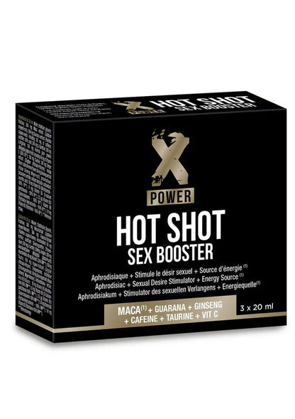Beste vandaag nog: Hot Shot Sex Booster 3 shots by Labophyto - bij Happytoys - Default Title - 91055 - NATUREL