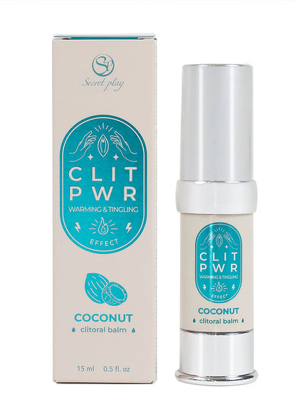 Beste vandaag nog: Clit Pwr Clitoral Balm 15 ml by Secret Play - bij Happytoys Sexshop: online sex shop for Feeling Happy & Easy 😊 - Coconut - 92359 - COCONUT - 15