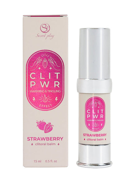 Beste vandaag nog: Clit Pwr Clitoral Balm 15 ml by Secret Play - bij Happytoys Sexshop: online sex shop for Feeling Happy & Easy 😊 - Strawberry - 92359 - STRAWBERRY - 15