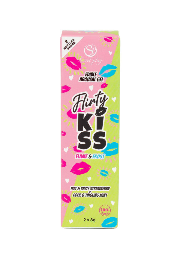 Beste vandaag nog: Flirt Kiss Gel Strawberry Mint 2x8 gr by Secret Play - bij Happytoys Sexshop: online sex shop for Feeling Happy & Easy 😊