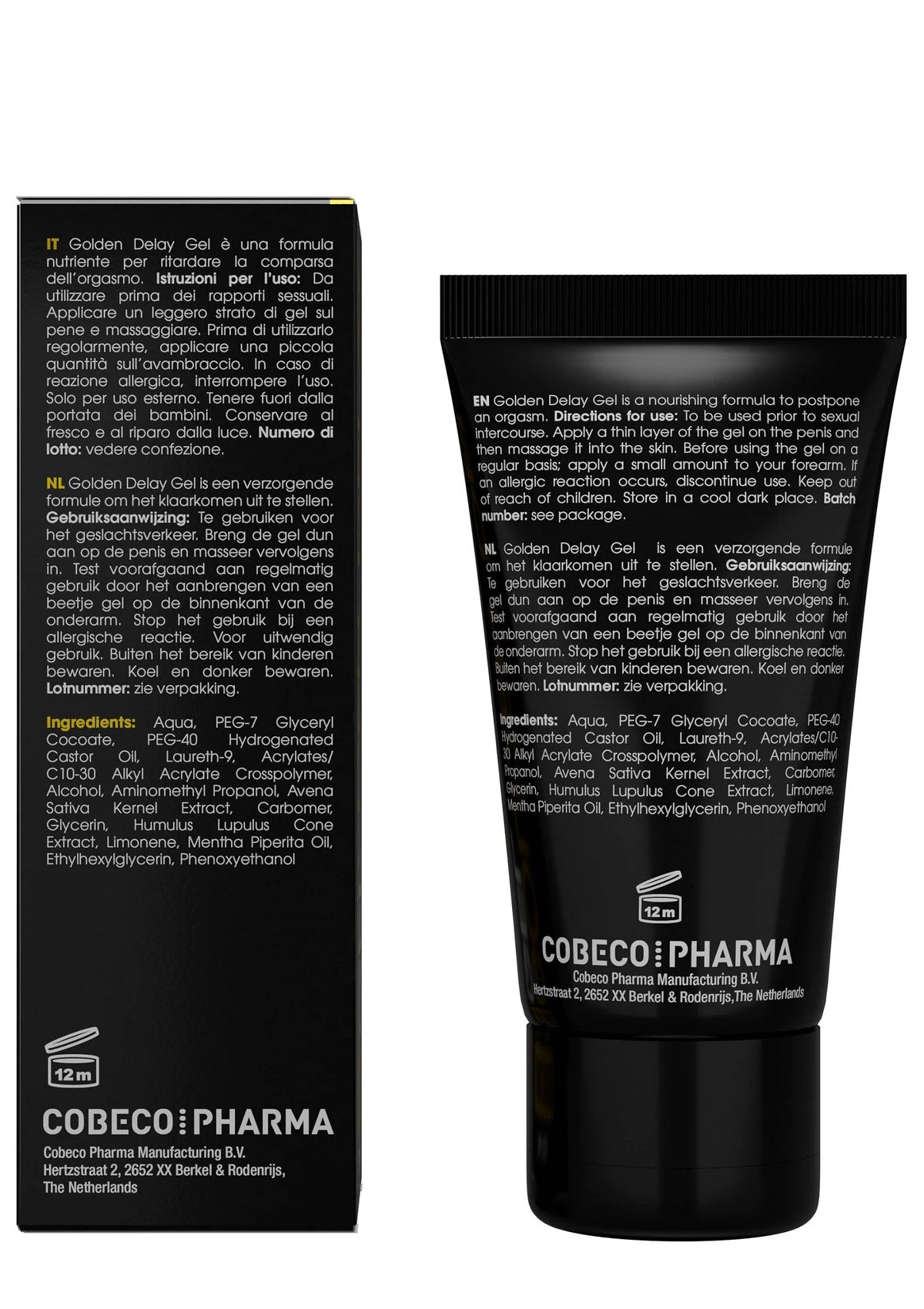 Beste vandaag nog: Big Boy Golden Delay Gel 50 ml by Cobeco Big Boy - bij Happytoys Sexshop: online sex shop for Feeling Happy & Easy 😊