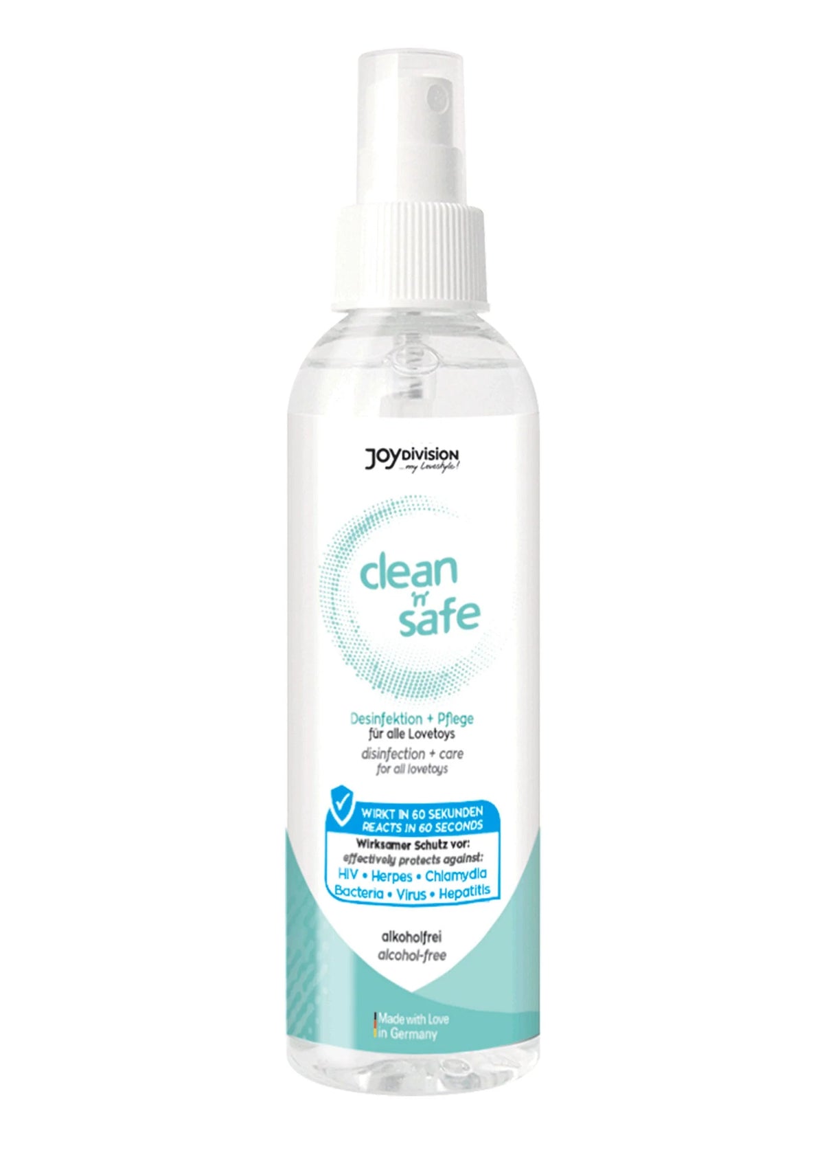 Beste vandaag nog: Clean N Safe 100 ml by Joy Division - bij Happytoys Sexshop: online sex shop for Feeling Happy & Easy 😊 - Default Title - 93537 - NATUREL - 100