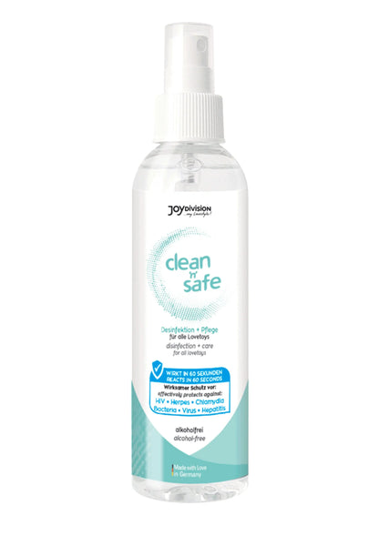 Beste vandaag nog: Clean N Safe 100 ml by Joy Division - bij Happytoys Sexshop: online sex shop for Feeling Happy & Easy 😊 - Default Title - 93537 - NATUREL - 100