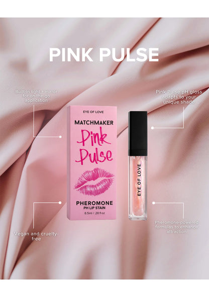 Beste vandaag nog: Pink Pulse Pheromone Lip Gloss 8ml by Eye of Love Matchmaker - bij Happytoys Sexshop: online sex shop for Feeling Happy & Easy 😊