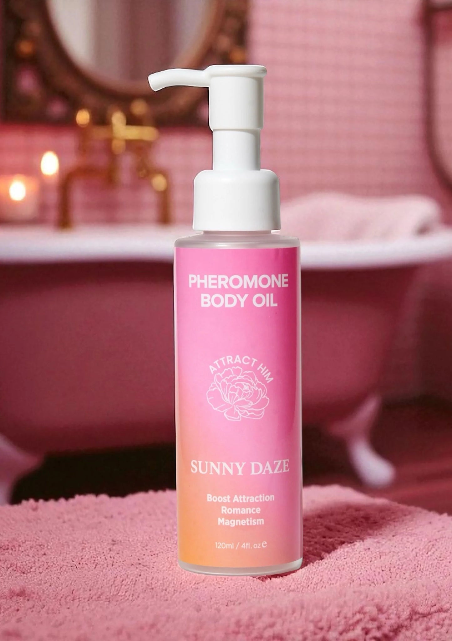 Beste vandaag nog: Phero Body Oil Attract Him 120 ml by Eye of Love Bloom - bij Happytoys Sexshop: online sex shop for Feeling Happy & Easy 😊