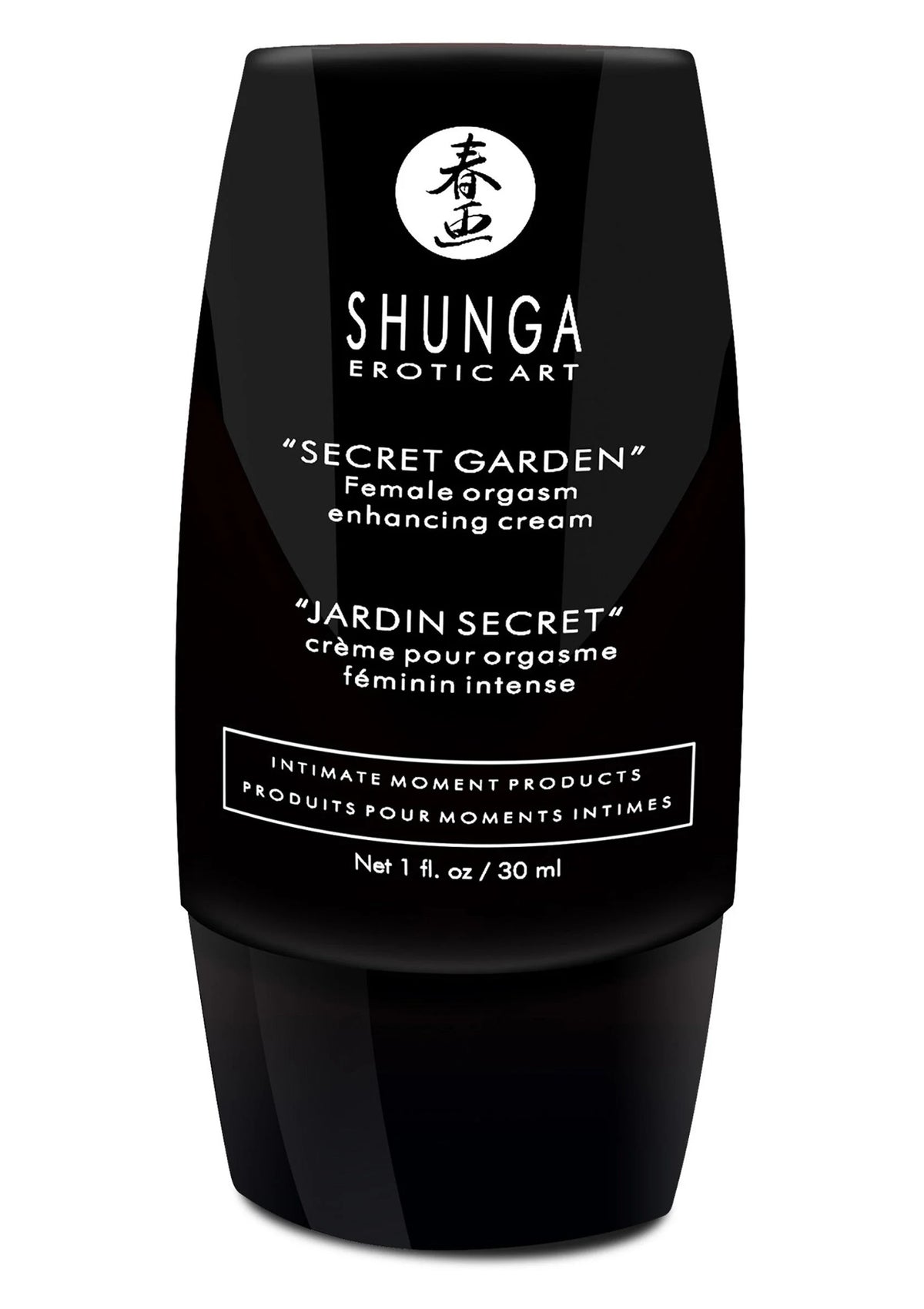Zwarte Shunga Secret Garden crème/gel voor intimiteit, 30 ml, vooraanzicht