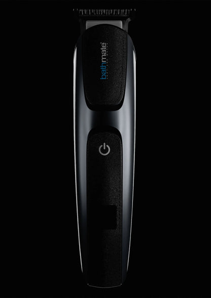 Bathmate Trim 2.0 trimmer/scheerapparaat met zwarte textuur en aan-uitknop