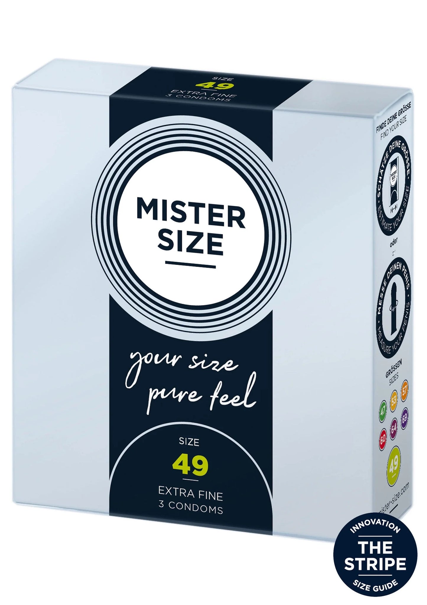 MISTER SIZE 49mm Condoms 3pcs by Mister Size