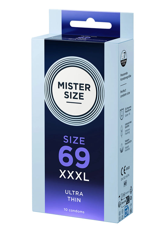 Beste vandaag nog: 69mm Condoms 10pcs by Mister Size - bij Happytoys Sexshop: online sex shop for Feeling Happy & Easy 😊 - Default Title - 97126 - NATUREL