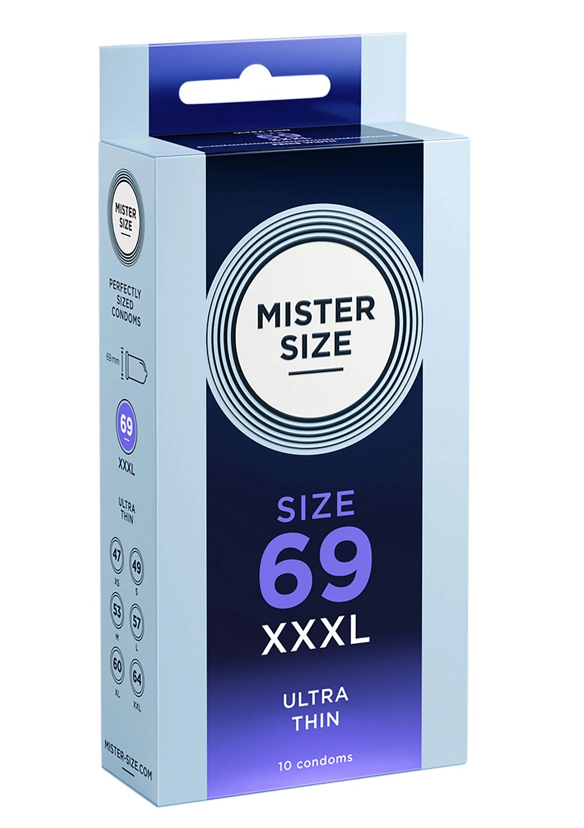 Beste vandaag nog: 69mm Condoms 10pcs by Mister Size - bij Happytoys Sexshop: online sex shop for Feeling Happy & Easy 😊