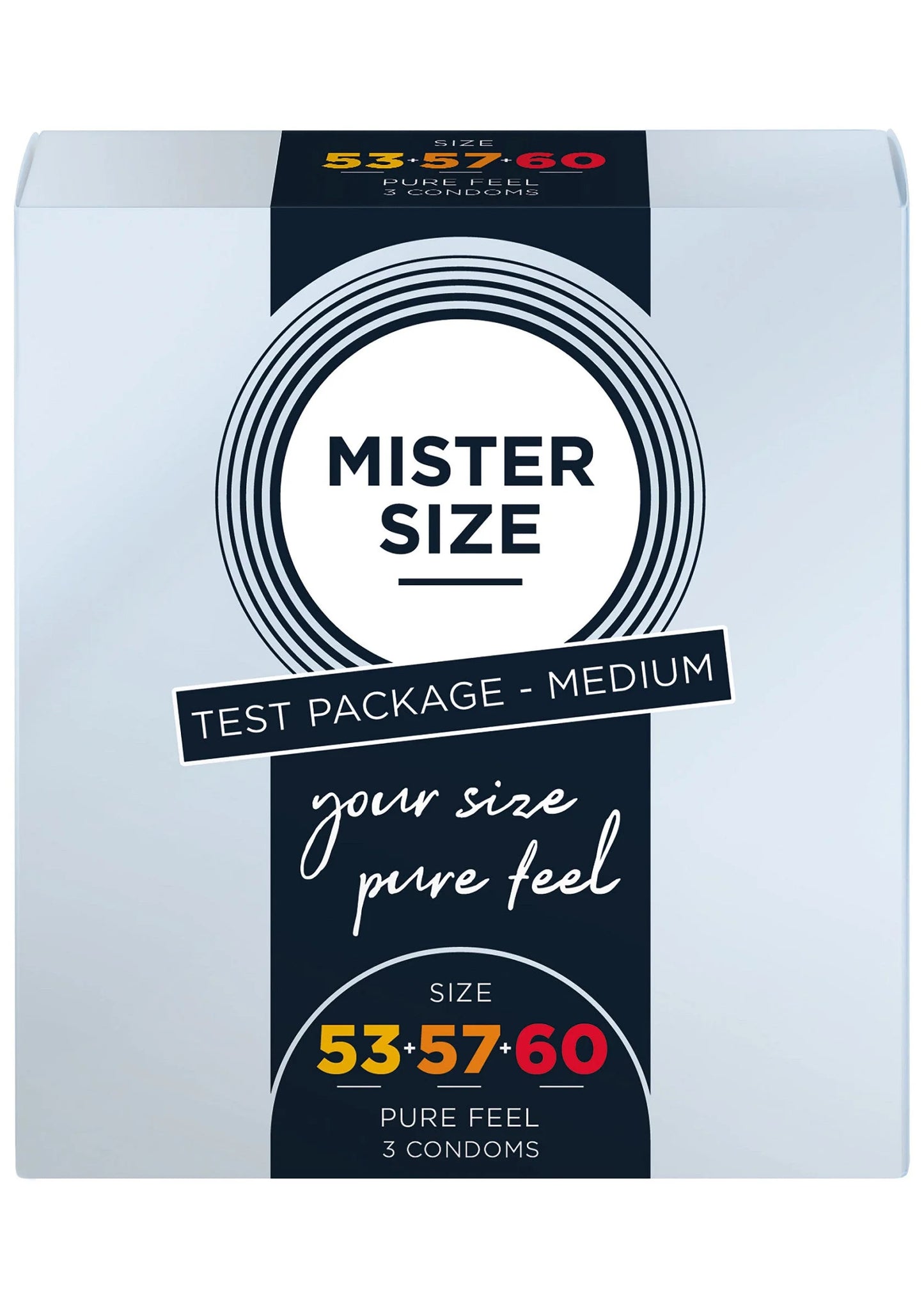 Beste vandaag nog: Condooms 53 - 57 - 60mm 3 - pack by Mister Size - bij Happytoys