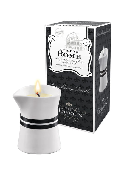 Beste vandaag nog: Massage Candle Rome 120 gr by Petit Joujoux - bij Happytoys Sexshop: online sex shop for Feeling Happy & Easy 😊 - Default Title - 97301 - ROME - 120