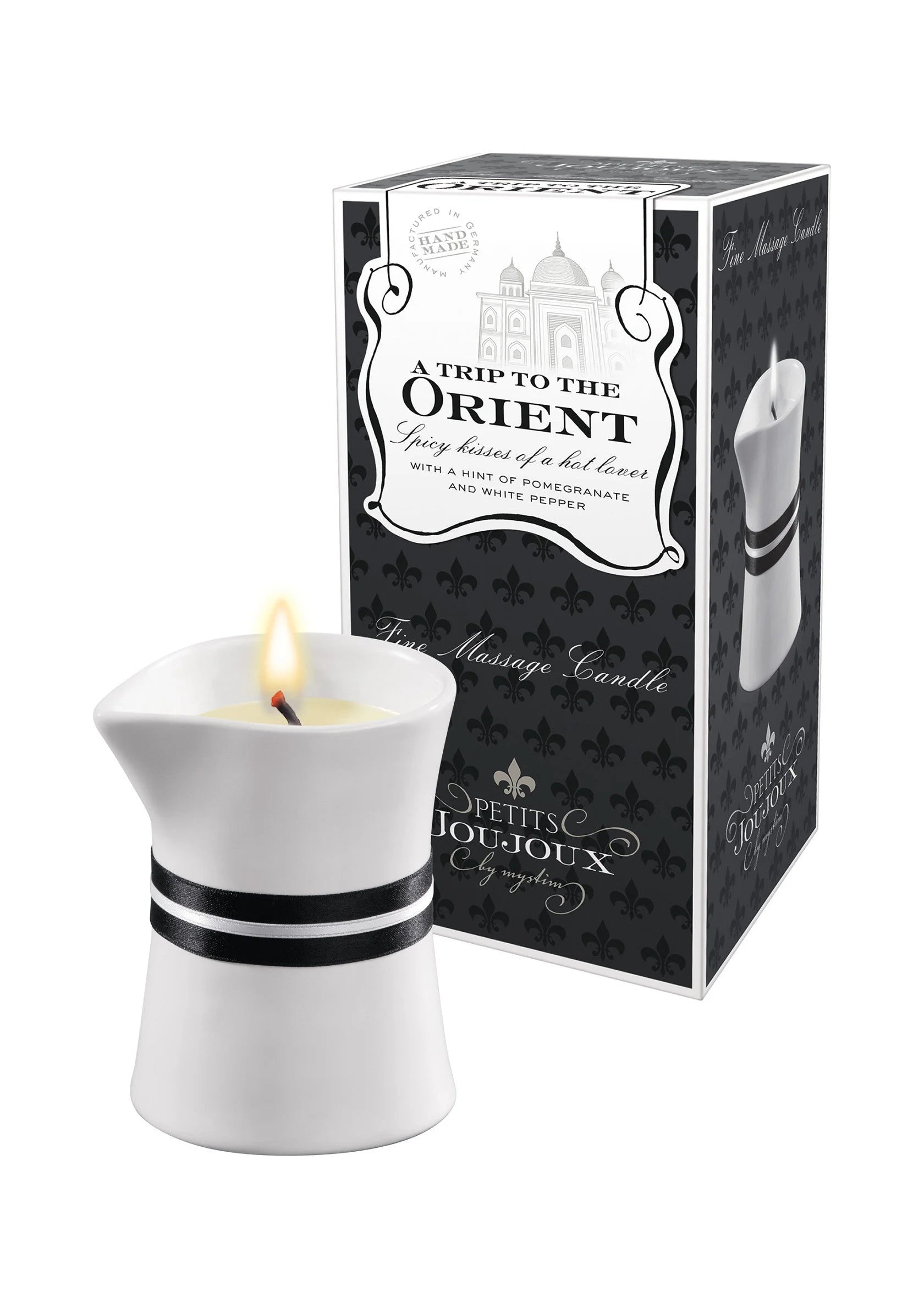 Beste vandaag nog: Massage Candle Orient 120 gr by Petit JouJoux - bij Happytoys Sexshop: online sex shop for Feeling Happy & Easy 😊 - Default Title - 97304 - ORIENT - 120
