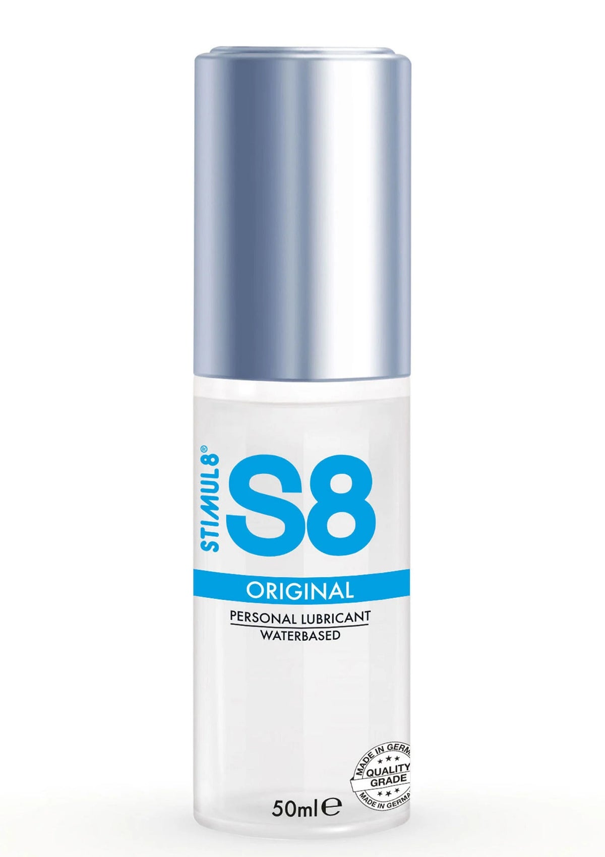 S8 Original watergebaseerd glijmiddel 50 ml fles met blauwe dop
