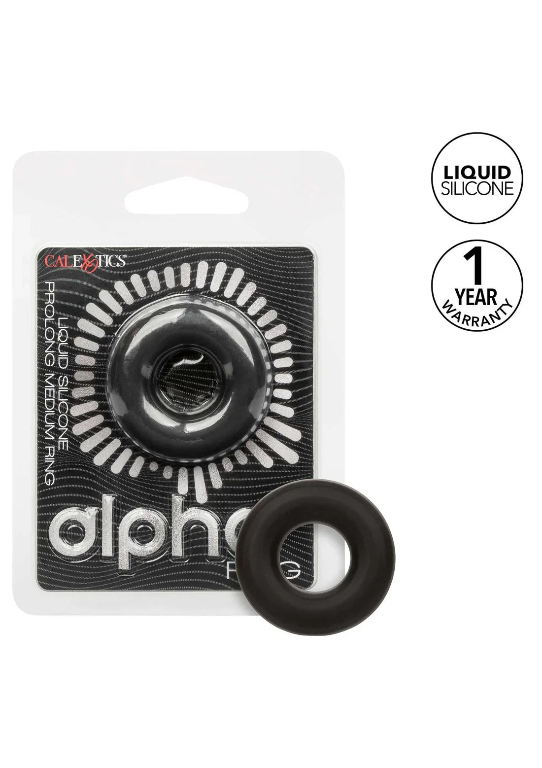 Alpha Prolong Medium Ring by CalExotics - Happytoys Sexshop: online sex shop for Feeling Happy & Easy 😊 - Discreet geleverd