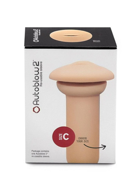 2+ Mouth Sleeve C by Autoblow - Happytoys Sexshop: online sex shop for Feeling Happy & Easy 😊 - Discreet geleverd