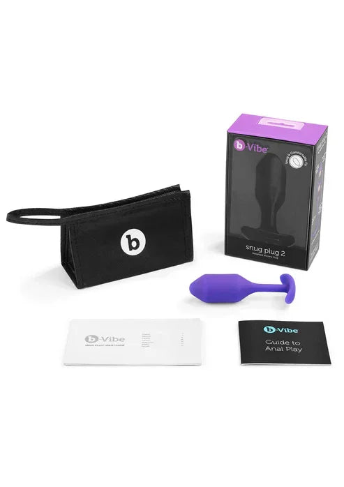 B-Vibe Snug Plug 2 by B-Vibe - Happytoys Sexshop: online sex shop for Feeling Happy & Easy 😊 - Discreet geleverd
