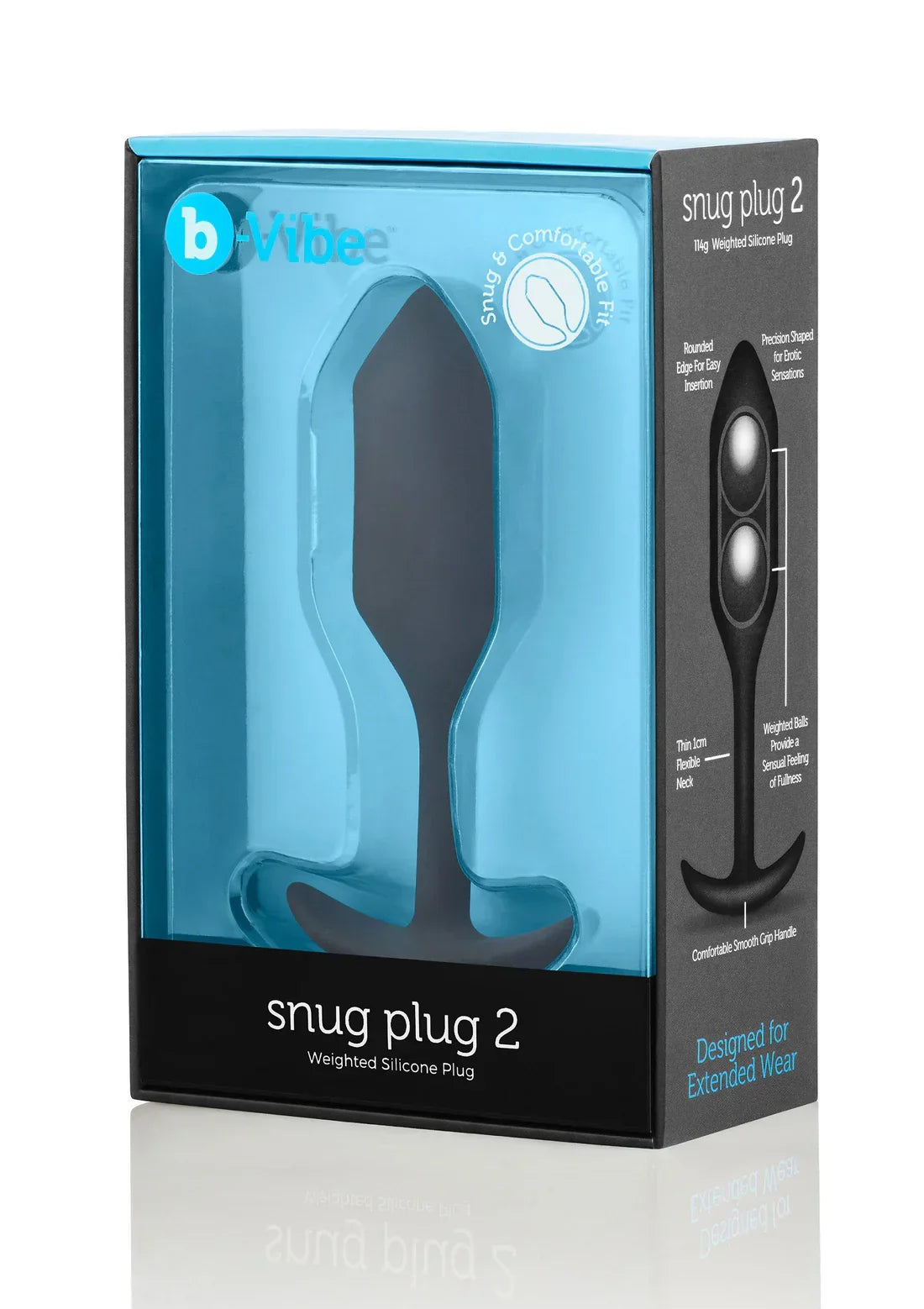 B-Vibe Snug Plug 2 by B-Vibe - Happytoys Sexshop: online sex shop for Feeling Happy & Easy 😊 - Discreet geleverd