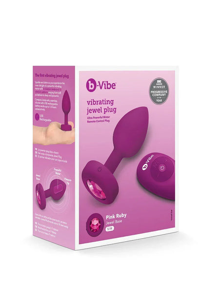 ♂ ♀ B-Vibe Vibrating Jewel Plug S/M - Happytoys Sexshop: online sex shop for Feeling Happy & Easy 😊 - Discreet geleverd
