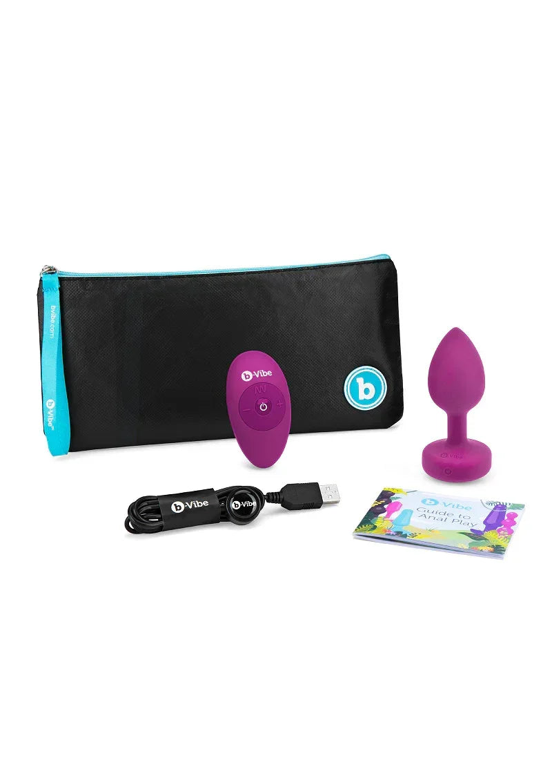 ♂ ♀ B-Vibe Vibrating Jewel Plug S/M - Happytoys Sexshop: online sex shop for Feeling Happy & Easy 😊 - Discreet geleverd