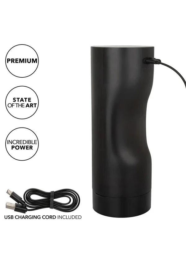 Bionic Sucking and Vibrating Masturbator by CalExotics - Happytoys Sexshop: online sex shop for Feeling Happy & Easy 😊 - Discreet geleverd