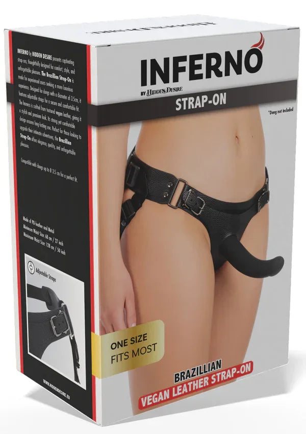 Brazillian Deluxe Strap-On by Hidden Desire - Happytoys Sexshop: online sex shop for Feeling Happy & Easy 😊 - Discreet geleverd