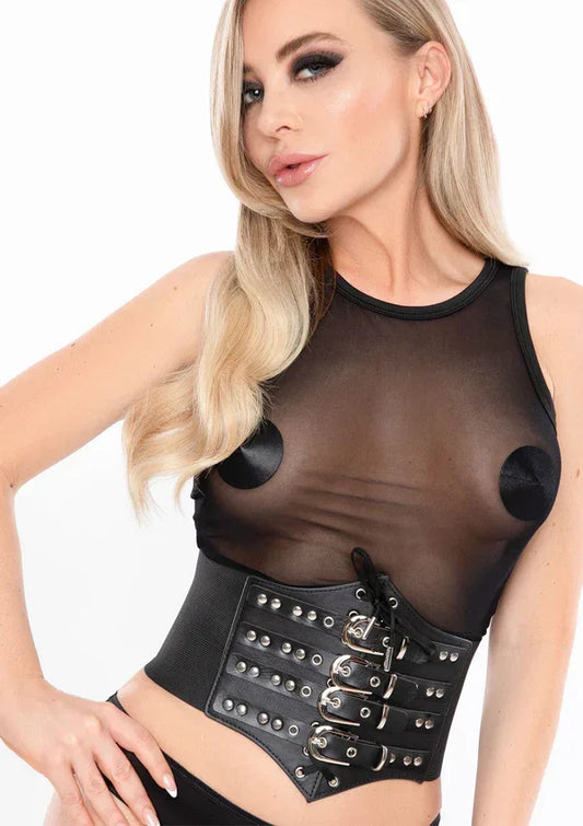 Buckled Front Waist Cincher by Kinky Diva - Happytoys Sexshop: online sex shop for Feeling Happy & Easy 😊 - Discreet geleverd