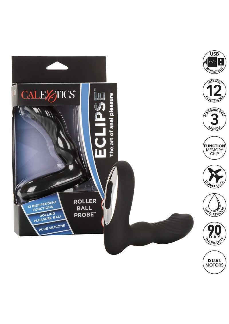 Eclipse Roller Ball Probe Anaal Vibrator by CalExotics - Happytoys Sexshop: online sex shop for Feeling Happy & Easy 😊 - Discreet geleverd
