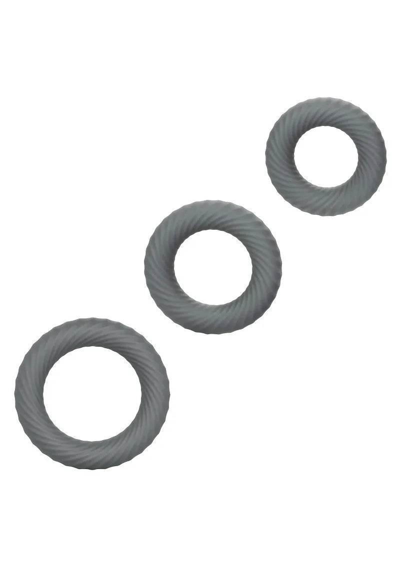 ♂ CalExotics Link Up Ultra-Soft Ultimate Set Cockring - Happytoys Sexshop: online sex shop for Feeling Happy & Easy 😊 - Discreet geleverd