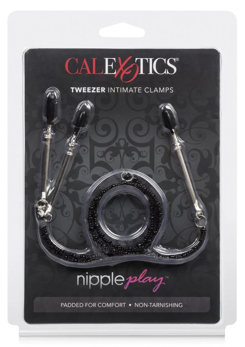 CalExotics Nipple Play Tweezer Intimate Clamps Tepel en clitoris klem - Happytoys Sexshop: online sex shop for Feeling Happy & Easy 😊 - Discreet geleverd