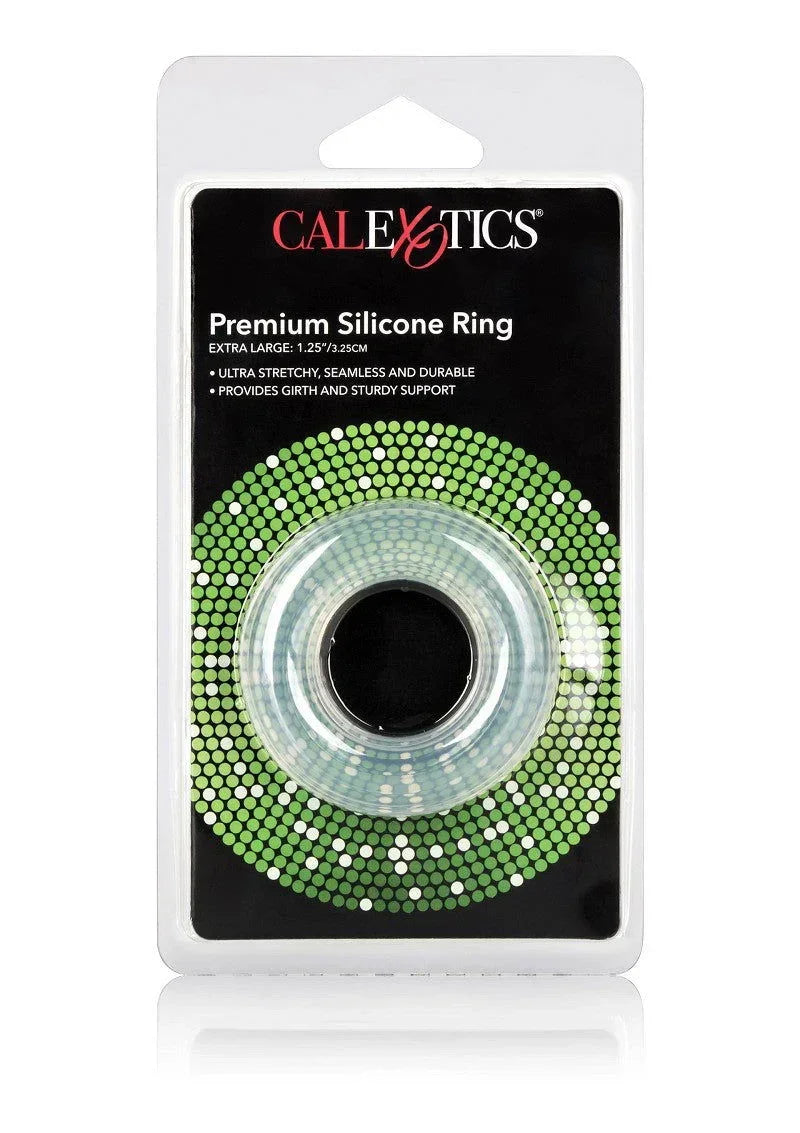 CalExotics Premium siliconen ring in blisterverpakking met groene mozaïekrand