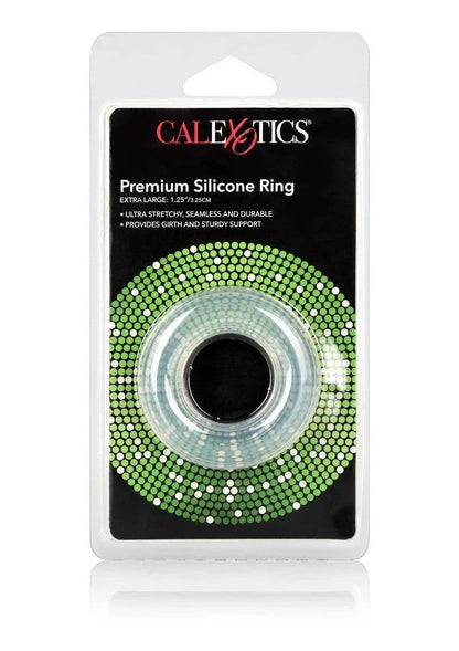 CalExotics Premium siliconen ring in blisterverpakking met groene mozaïekrand