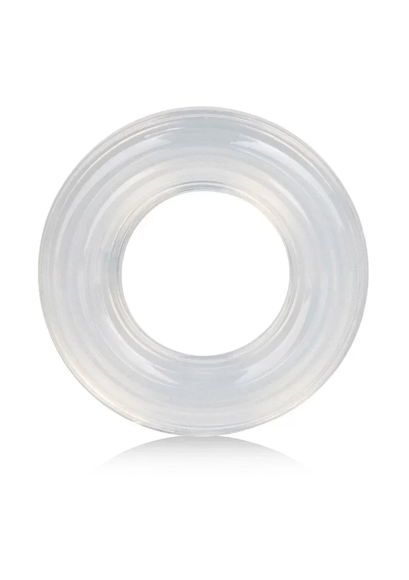 Transparante siliconen ring (extra large) met ronde opening