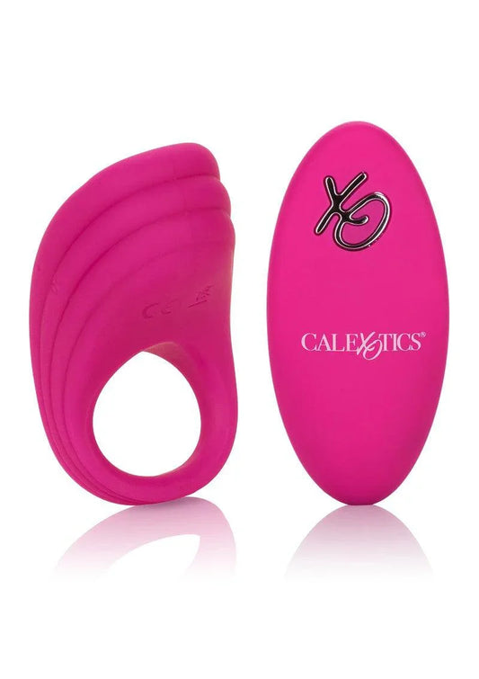 Silicone Remote Pleasure Ring Vibrerende cockring by CalExotics - Happytoys Sexshop: online sex shop for Feeling Happy & Easy 😊 - Discreet geleverd