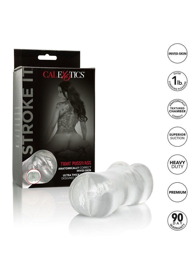 CalExotics doos met zilverkleurige masturbator en ronde zuigopening
