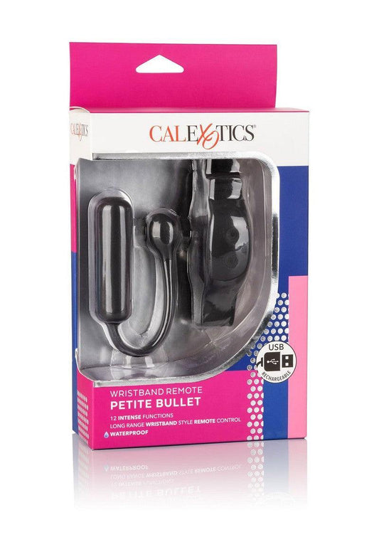 CalExotics Wristband Remote Petite Bullet vibrator met horlogestijl afstandbediening - Happytoys Sexshop: online sex shop for Feeling Happy & Easy 😊 - Discreet geleverd