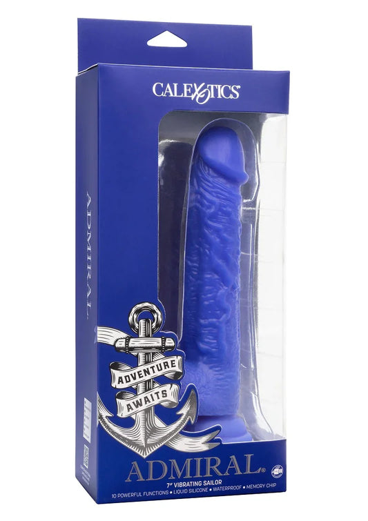 Admiral 7” Vibrating Sailor by CalExotics - Happytoys Sexshop: online sex shop for Feeling Happy & Easy 😊 - Discreet geleverd
