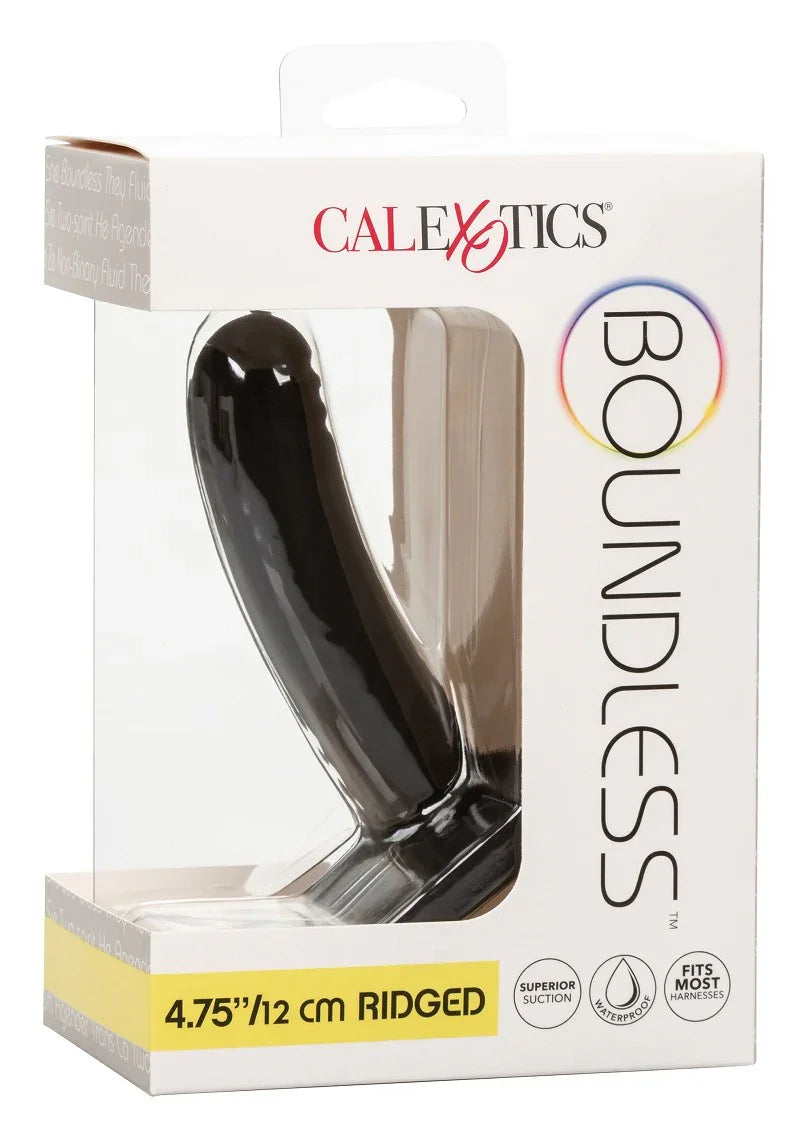 ♂ ♀ CalExotics Boundless 4.75”/12 cm Ridged - Happytoys Sexshop: online sex shop for Feeling Happy & Easy 😊 - Discreet geleverd