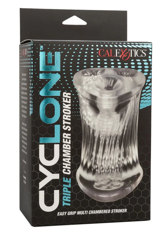 Cyclone Triple Chamber Stroker Masturbator by CalExotics - Happytoys Sexshop: online sex shop for Feeling Happy & Easy 😊 - Discreet geleverd