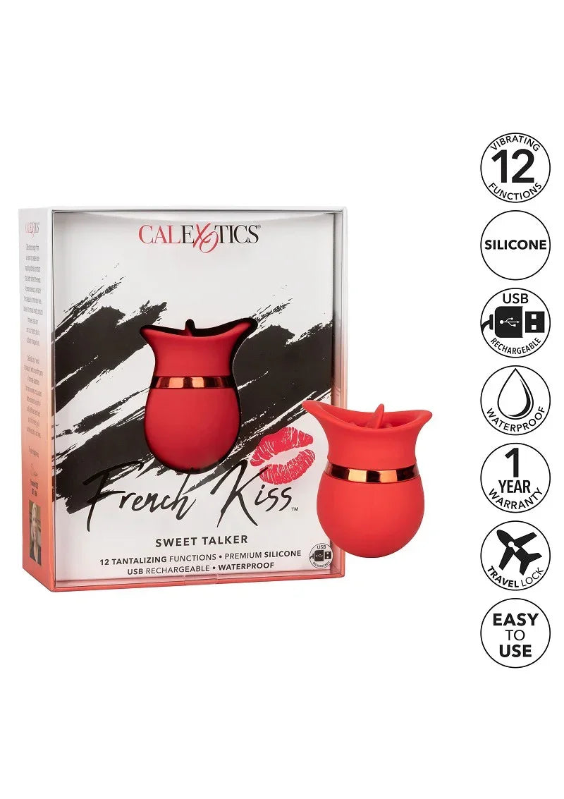CalExotics doos met rode siliconen sweet talker teaser en gouden band