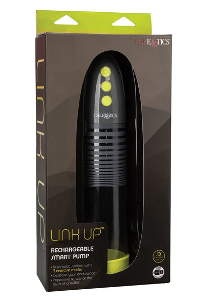 Link Up Rechargeable Smart Pump Penis pomp by CalExotics - Happytoys Sexshop: online sex shop for Feeling Happy & Easy 😊 - Discreet geleverd