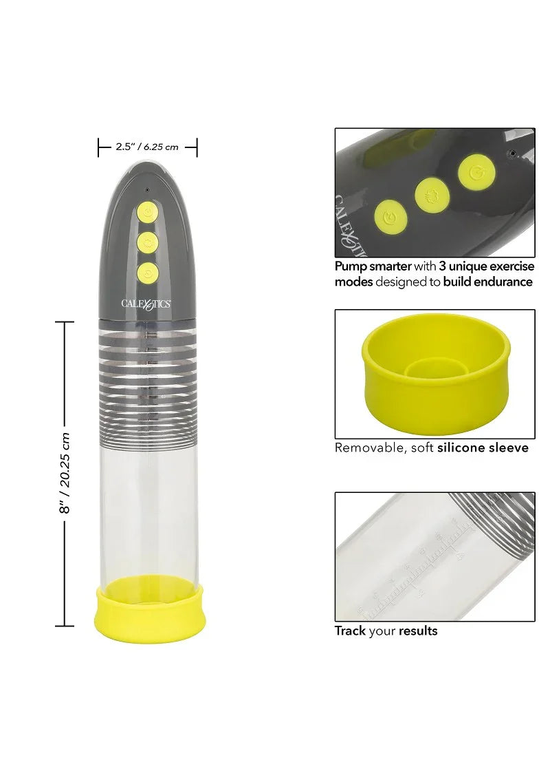 Link Up Rechargeable Smart Pump Penis pomp by CalExotics - Happytoys Sexshop: online sex shop for Feeling Happy & Easy 😊 - Discreet geleverd