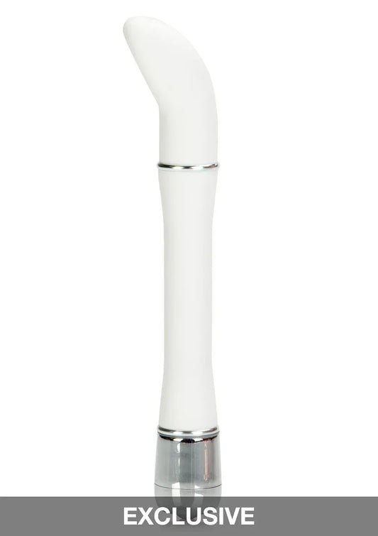 Lulu Satin Scoop designvibrator (white) by CalExotics - Happytoys Sexshop: online sex shop for Feeling Happy & Easy 😊 - Discreet geleverd